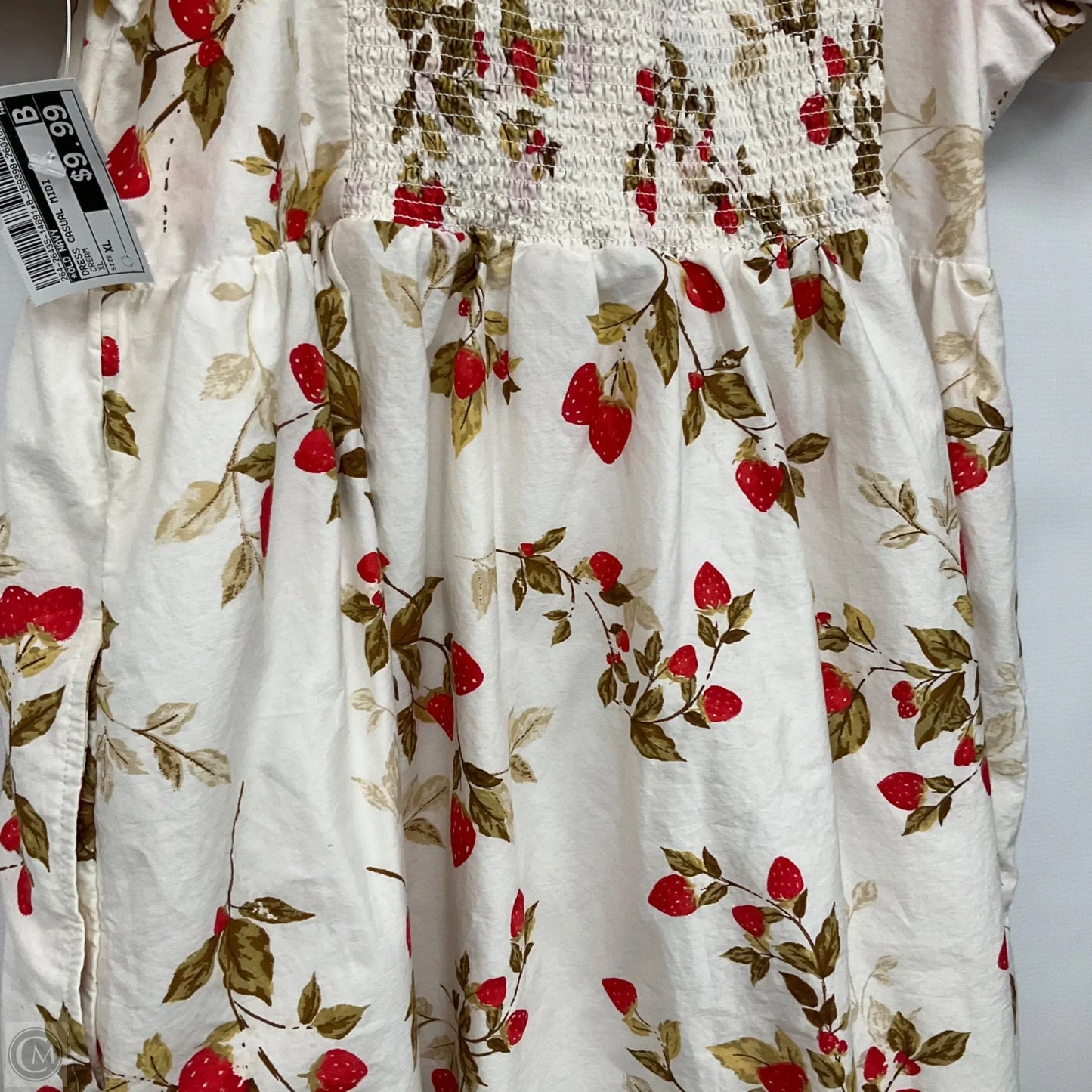 Dress Casual Midi By Old Navy In Cream, Size: Xl