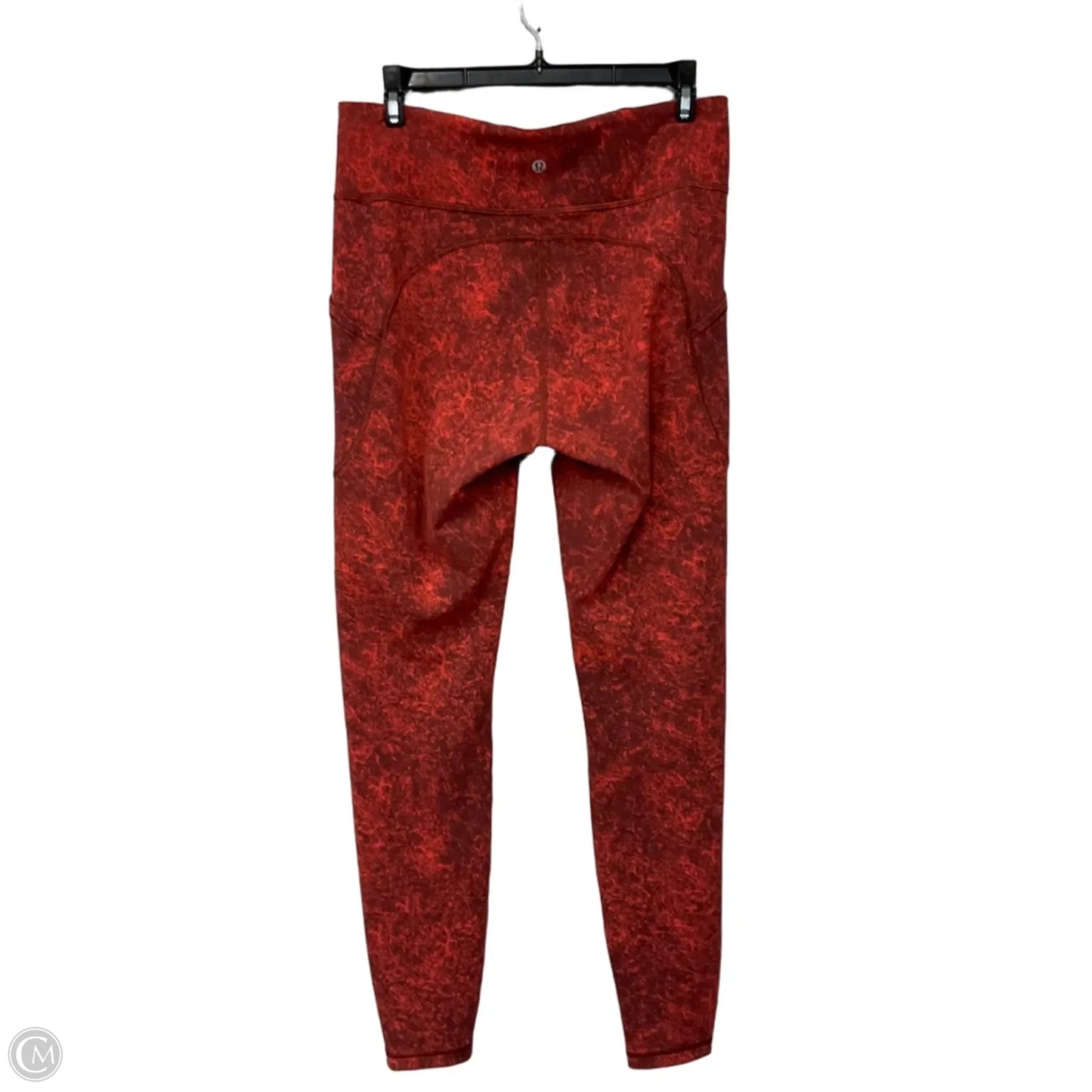 Athletic Leggings By Lululemon In Orange, Size: 10