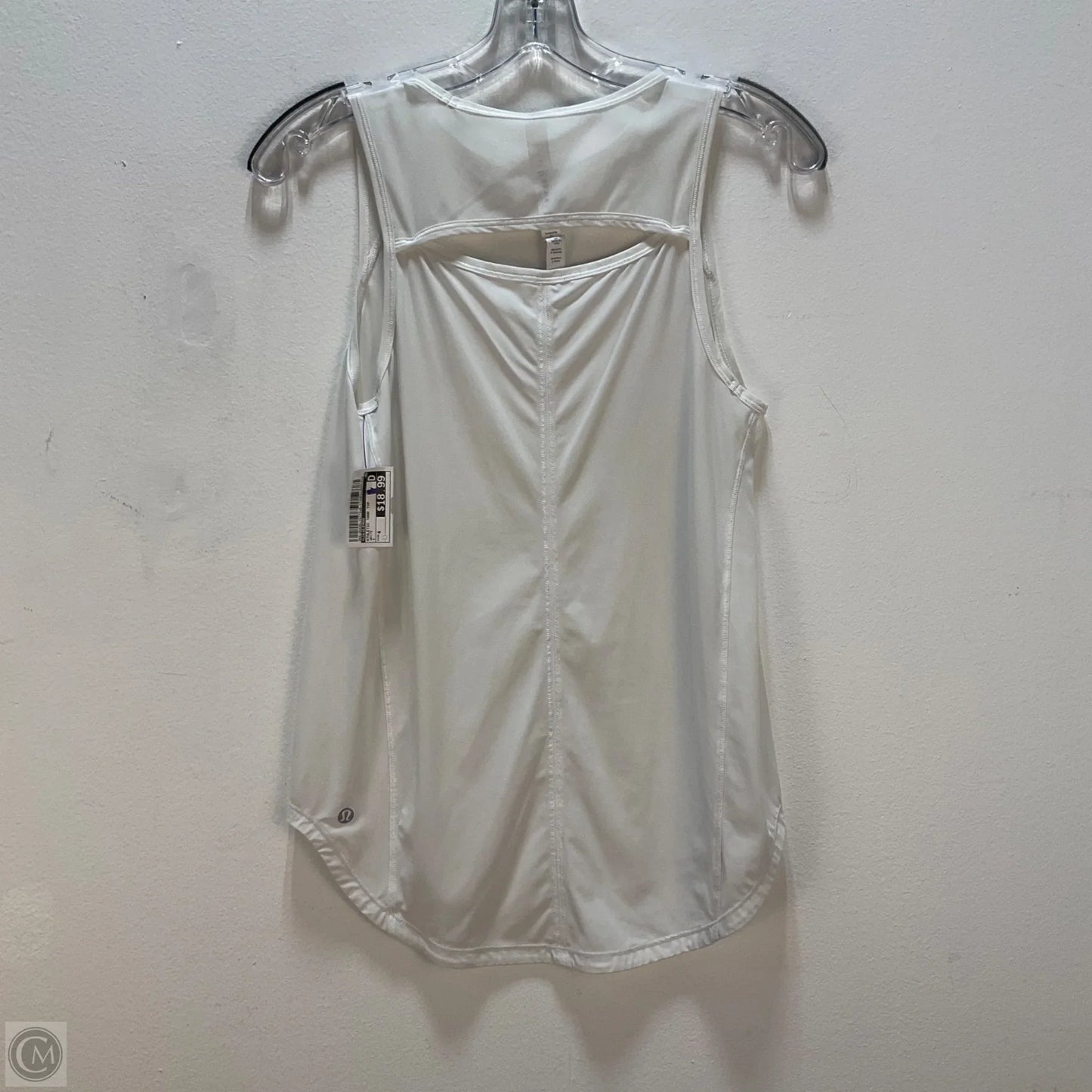 Athletic Tank Top By Lululemon In White, Size: 4