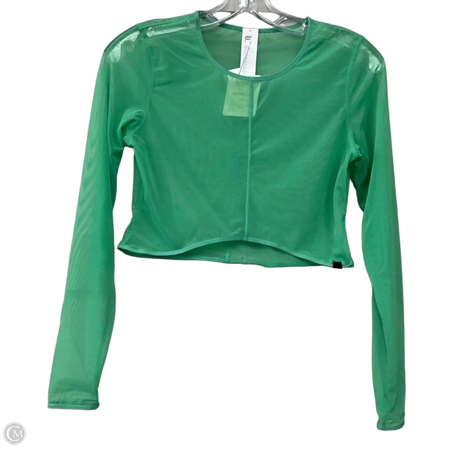 Top Long Sleeve By Fabletics In Green, Size: M