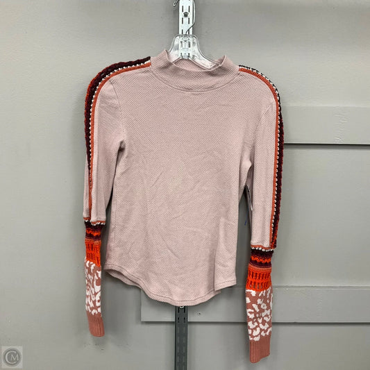 Top Long Sleeve By Free People In Mauve, Size: S