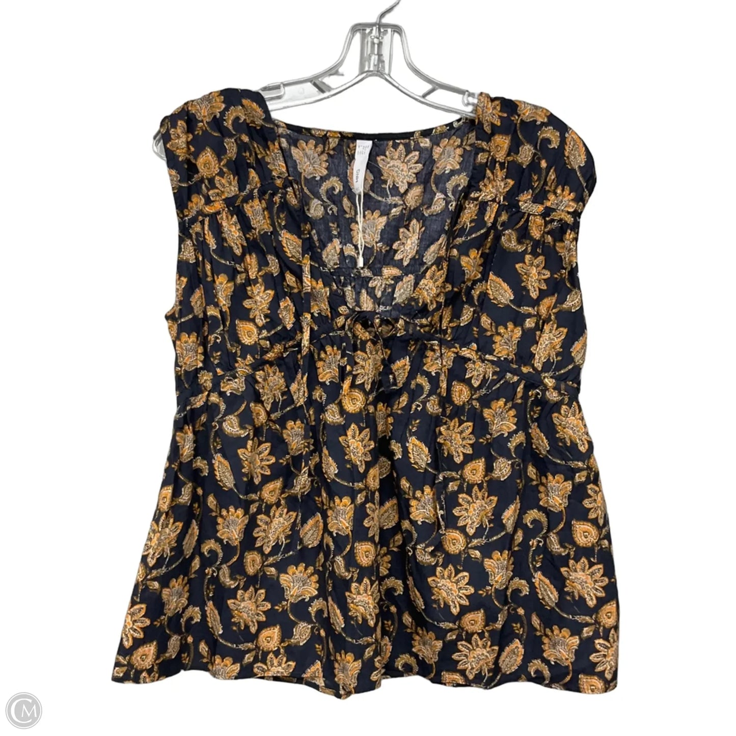 Top Sleeveless By Mng In Blue, Size: Xs