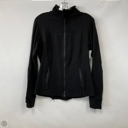 Athletic Jacket By Lululemon In Black, Size: 12