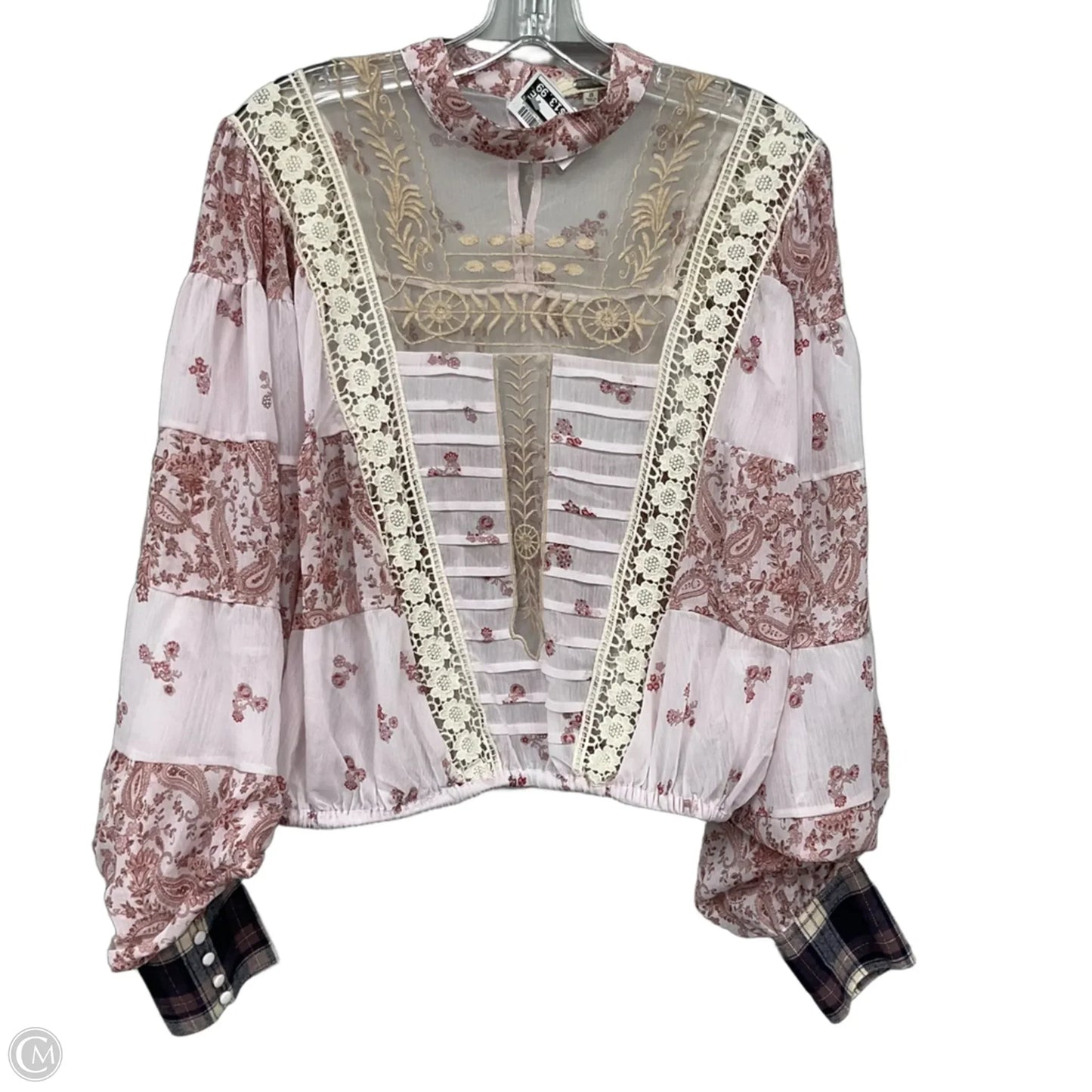 Top Long Sleeve By Gimmicks In Floral Print, Size: S
