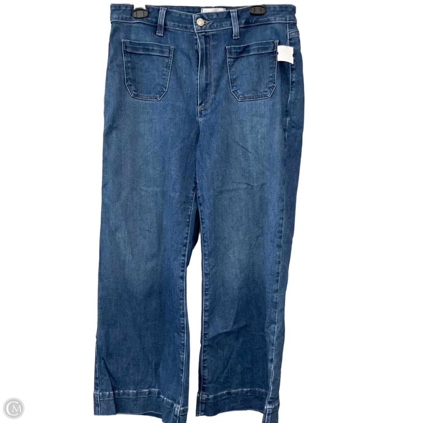 Jeans Wide Leg By Paige In Blue Denim, Size: 12