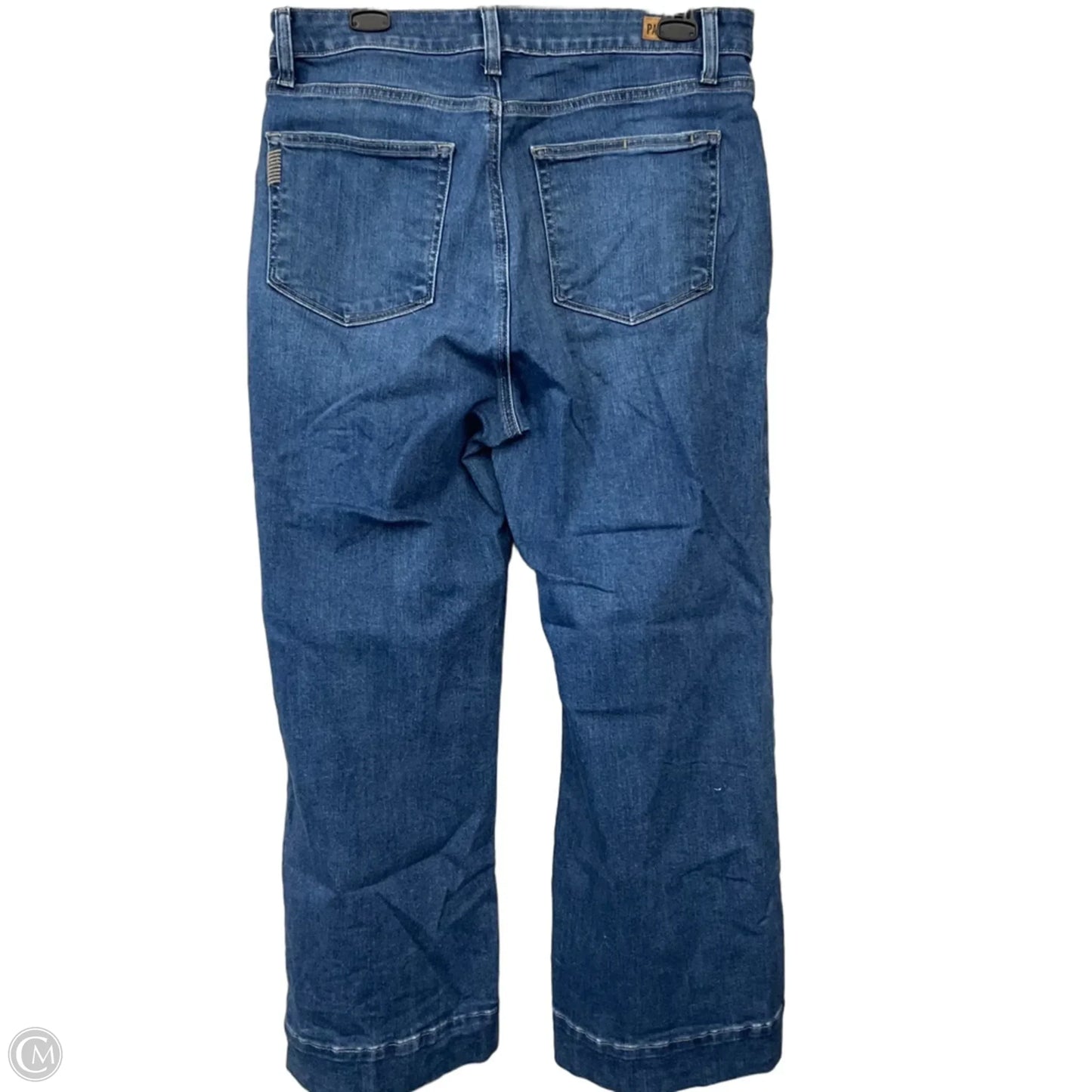 Jeans Wide Leg By Paige In Blue Denim, Size: 12