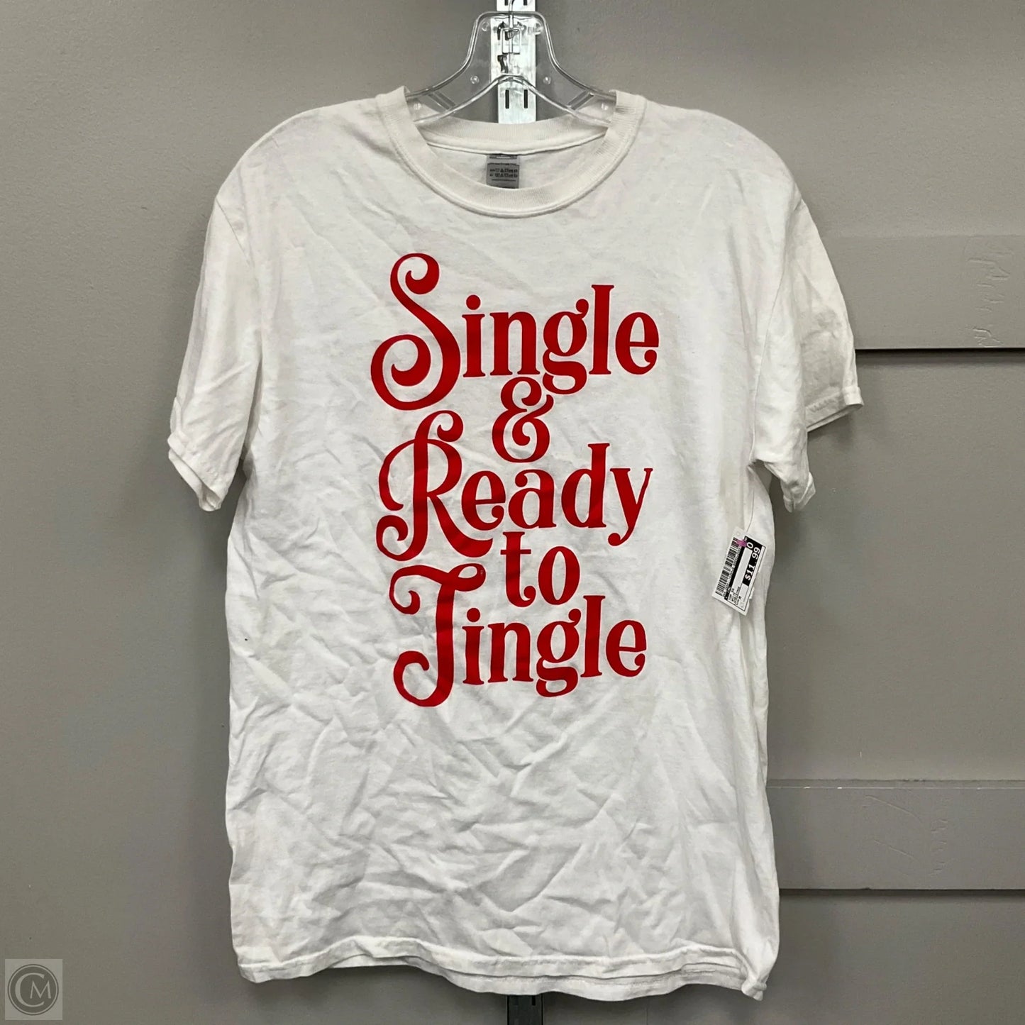 Top Short Sleeve By Cmc In White, Size: M