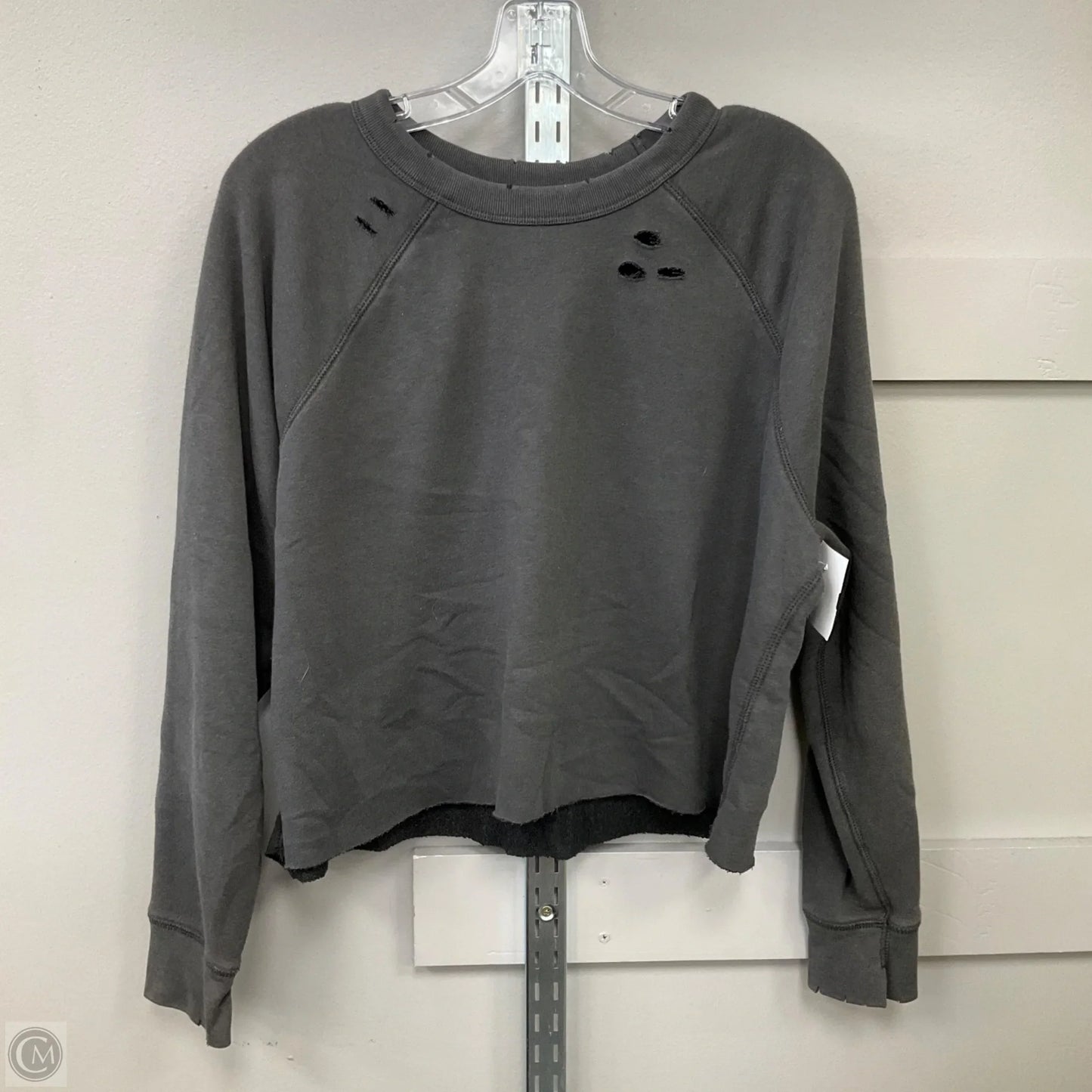 Sweatshirt Crewneck By Aerie In Grey, Size: M