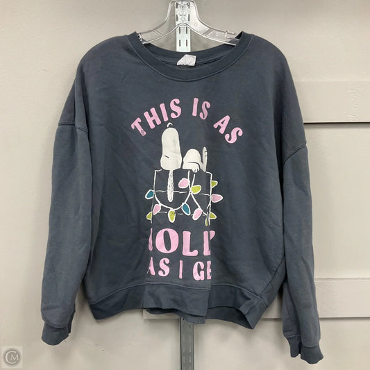 Sweatshirt Crewneck By Disney Store In Grey, Size: Xxl