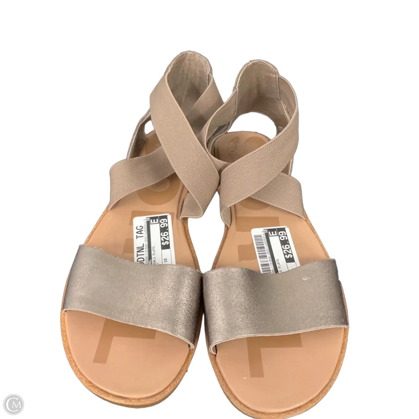 Sandals Flats By Sorel In Grey, Size: 10