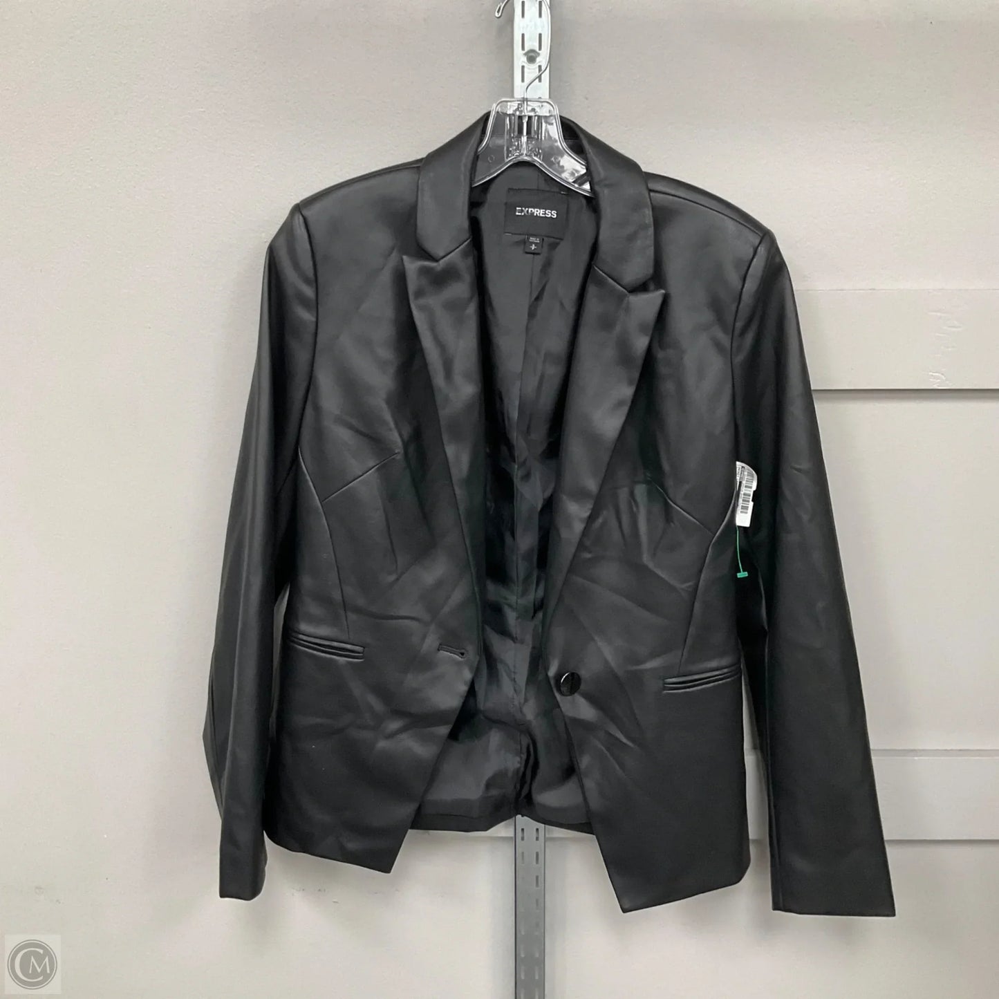 Jacket Leather By Express In Black, Size: S
