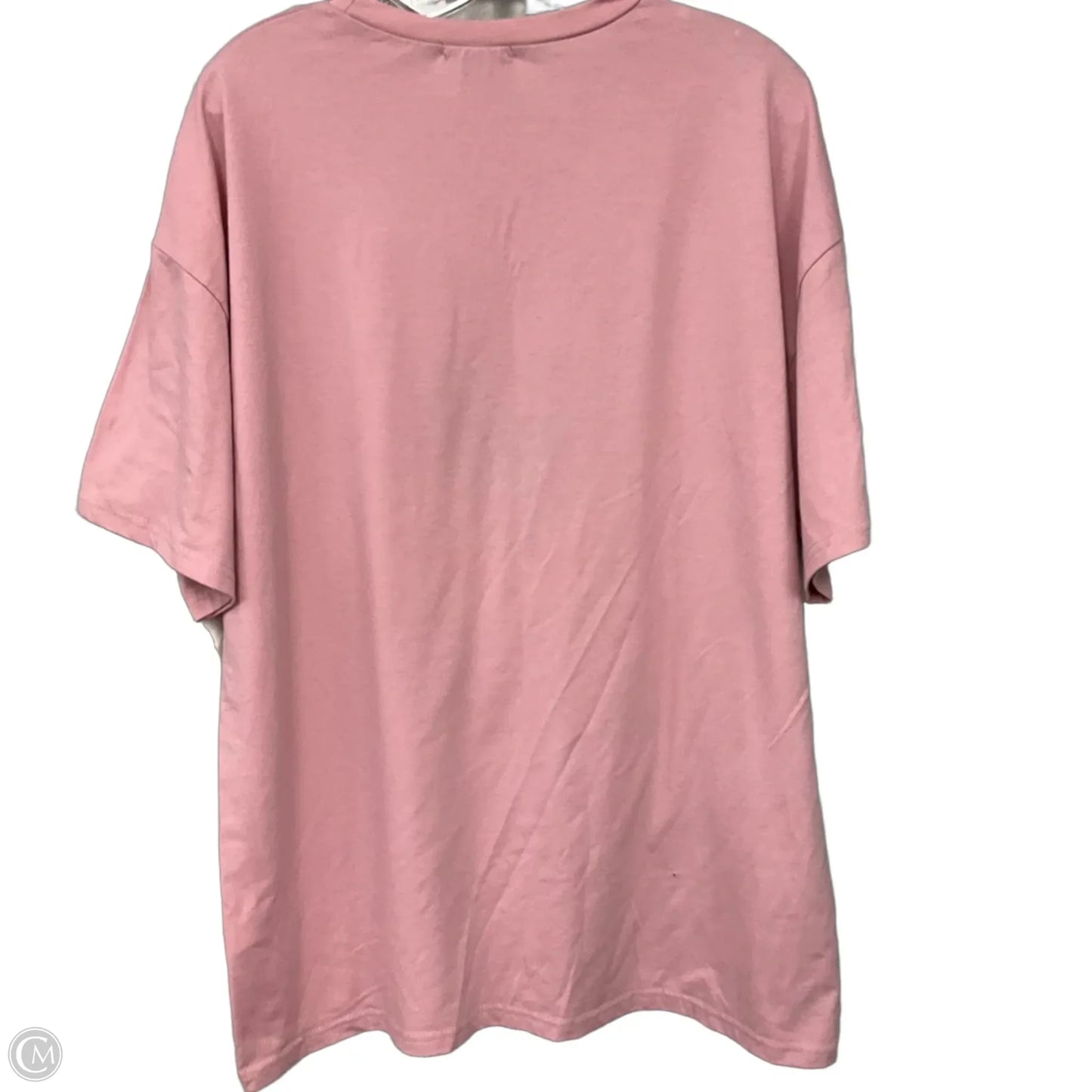Top Short Sleeve By Shein In Pink, Size: M