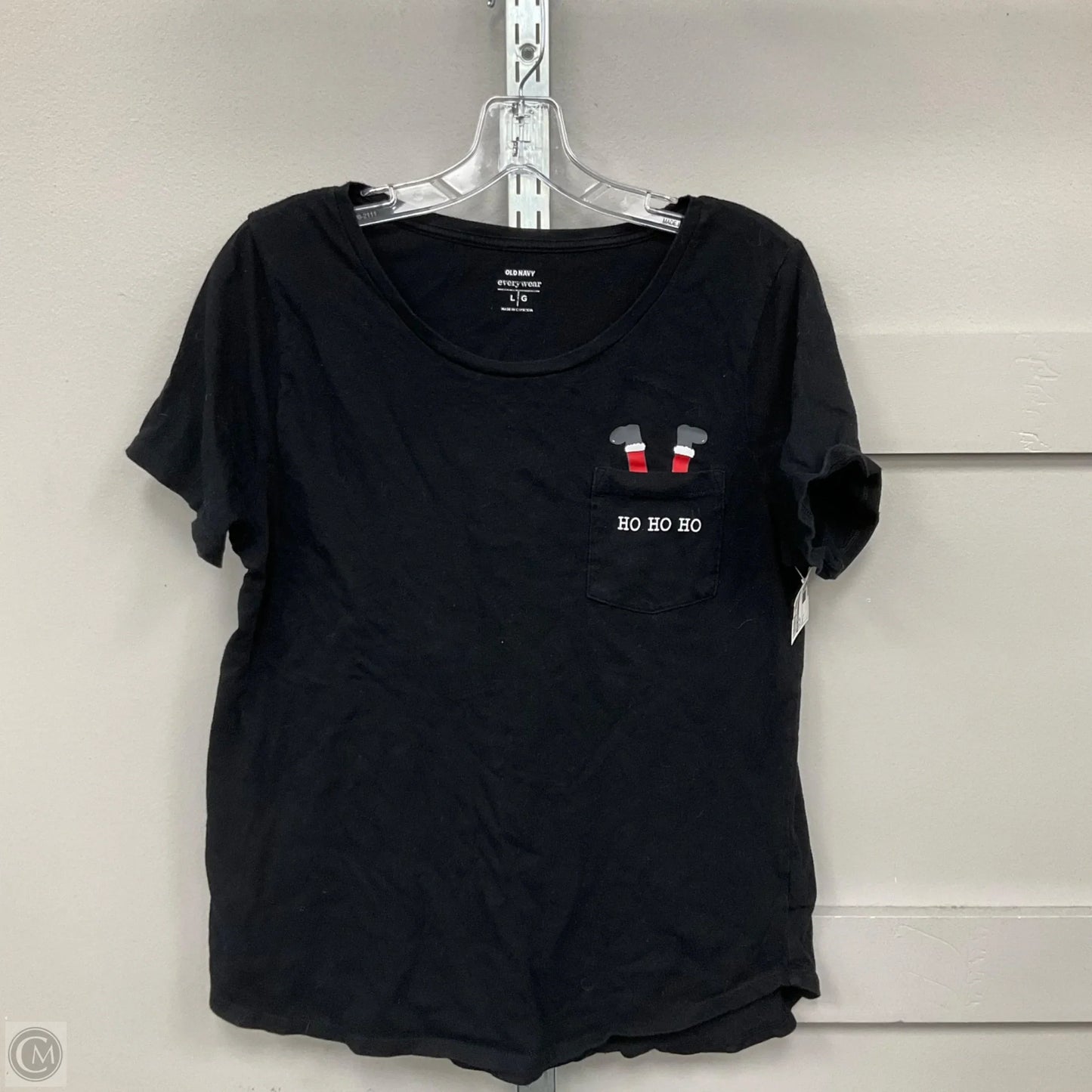 Top Short Sleeve By Old Navy In Black, Size: L