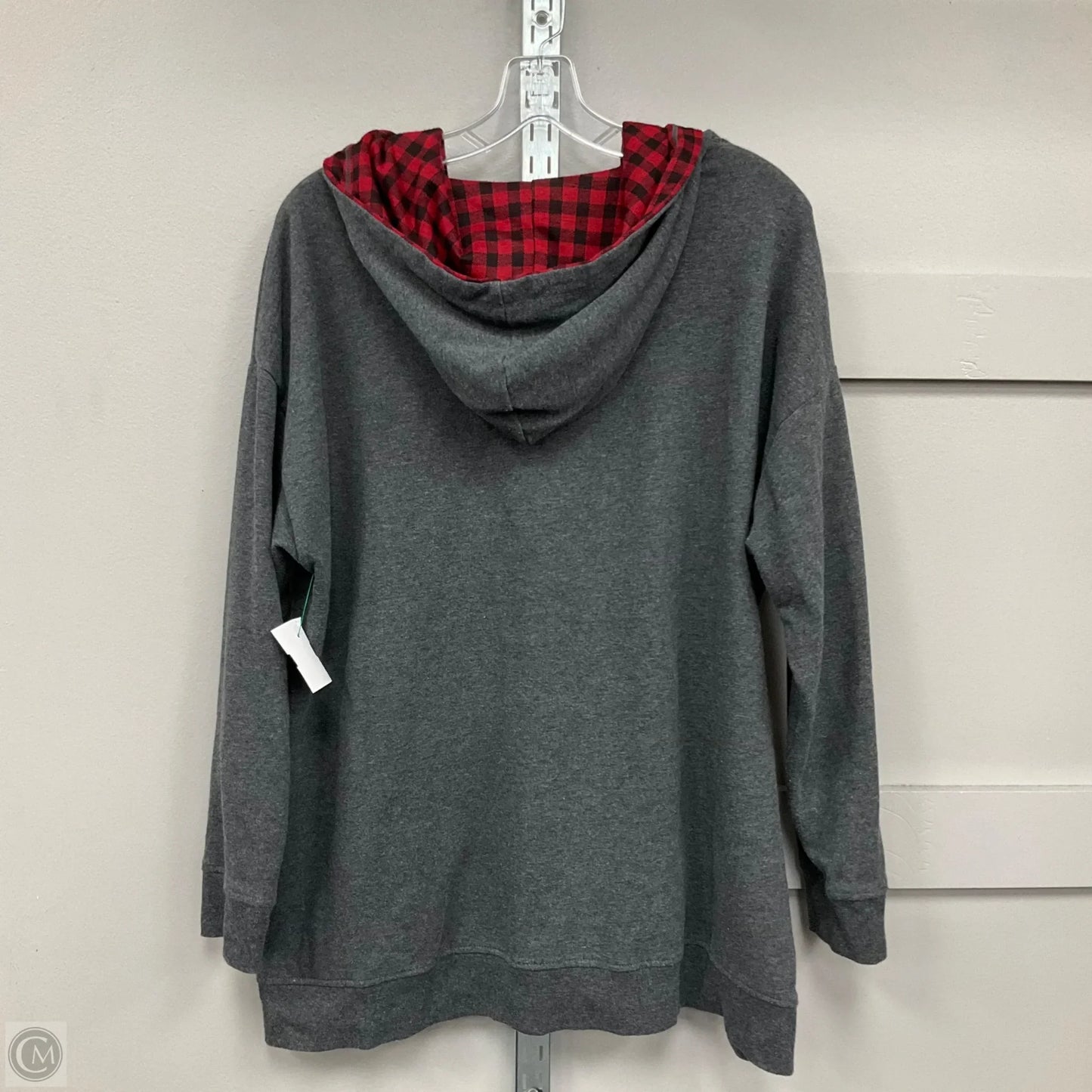 Sweatshirt Hoodie By Lane Bryant In Grey, Size: 18