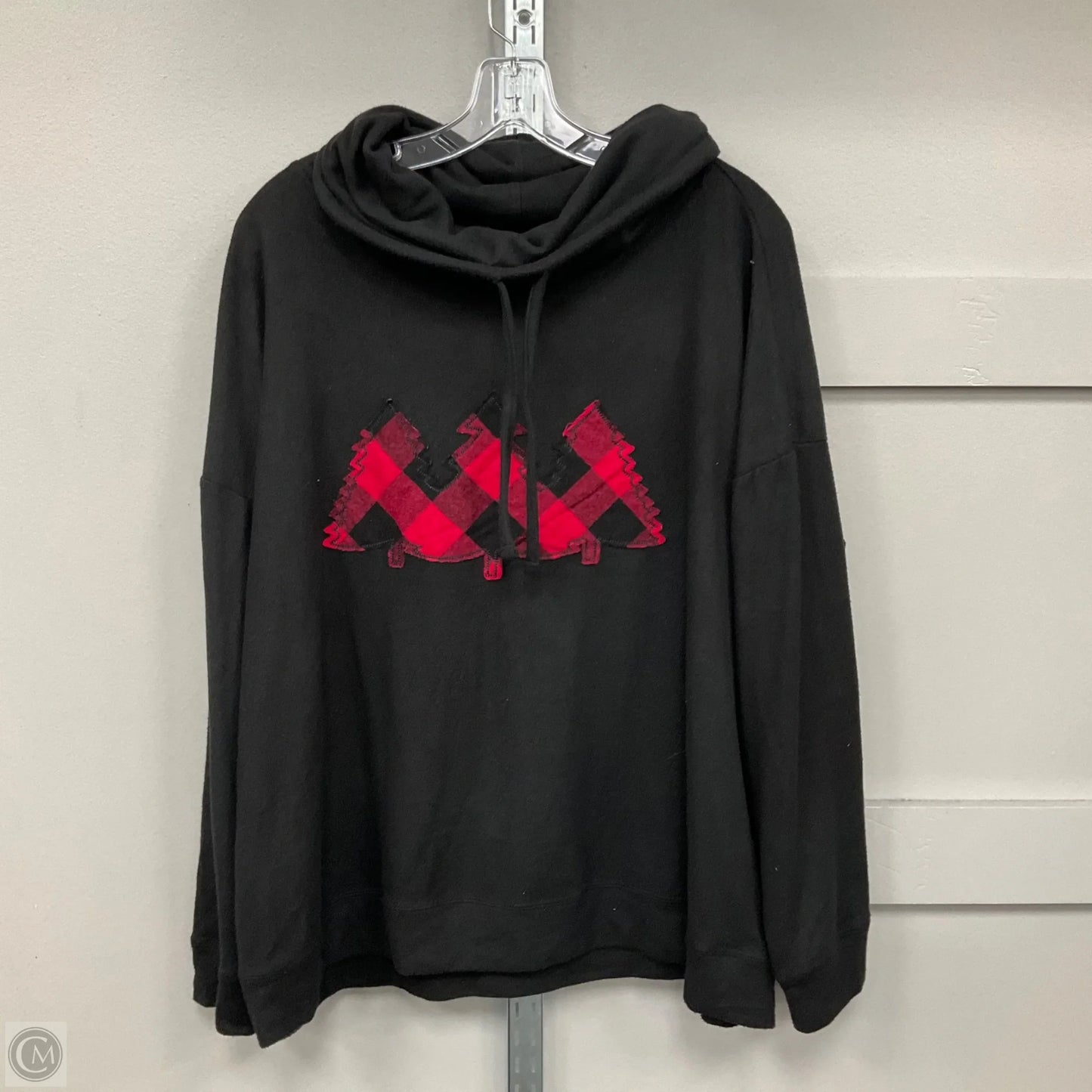 Sweatshirt Collar By Maurices In Black, Size: 1x