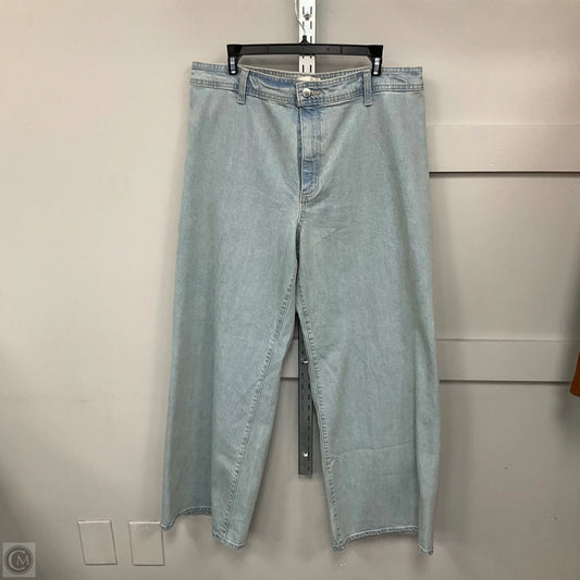 Jeans Wide Leg By Universal Thread In Blue Denim, Size: 14