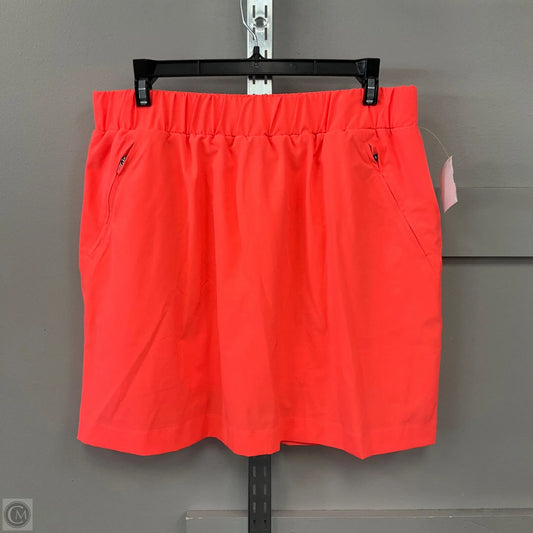 Athletic Skort By Lou And Grey In Orange, Size: M