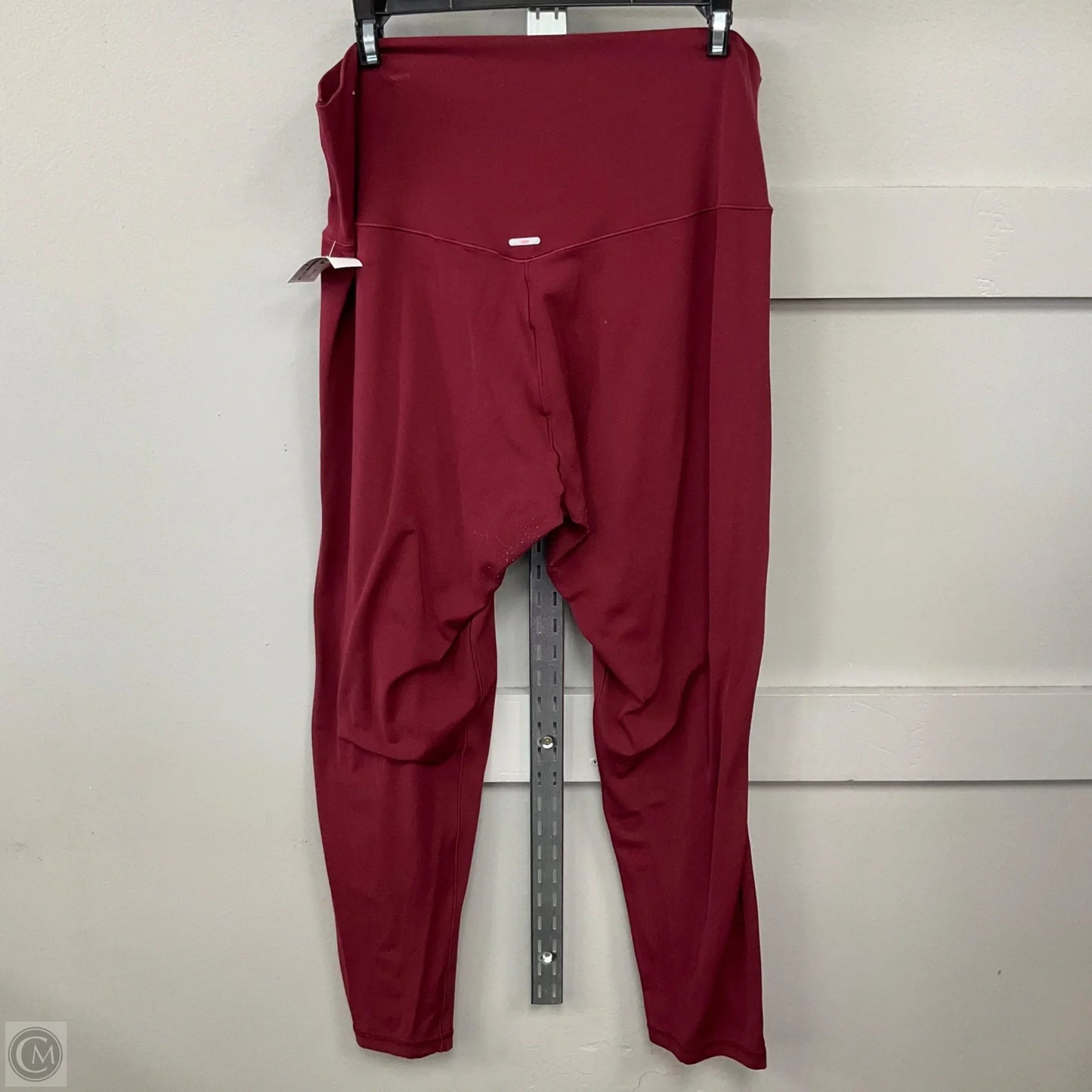 Athletic Leggings By Aerie In Red, Size: Xxl
