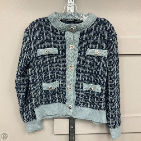 Cardigan By Clothes Mentor In Blue, Size: S