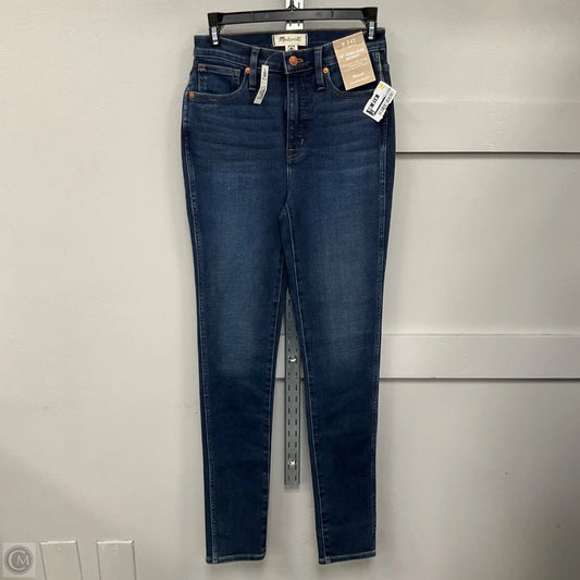 Jeans Skinny By Madewell In Blue Denim, Size: 0