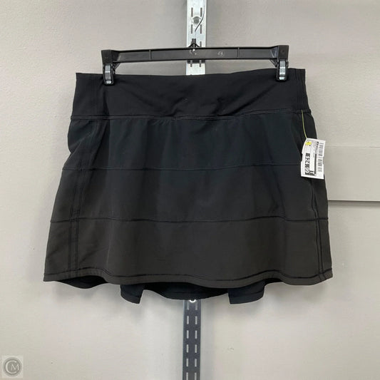 Athletic Skort By Lululemon In Black, Size: 6