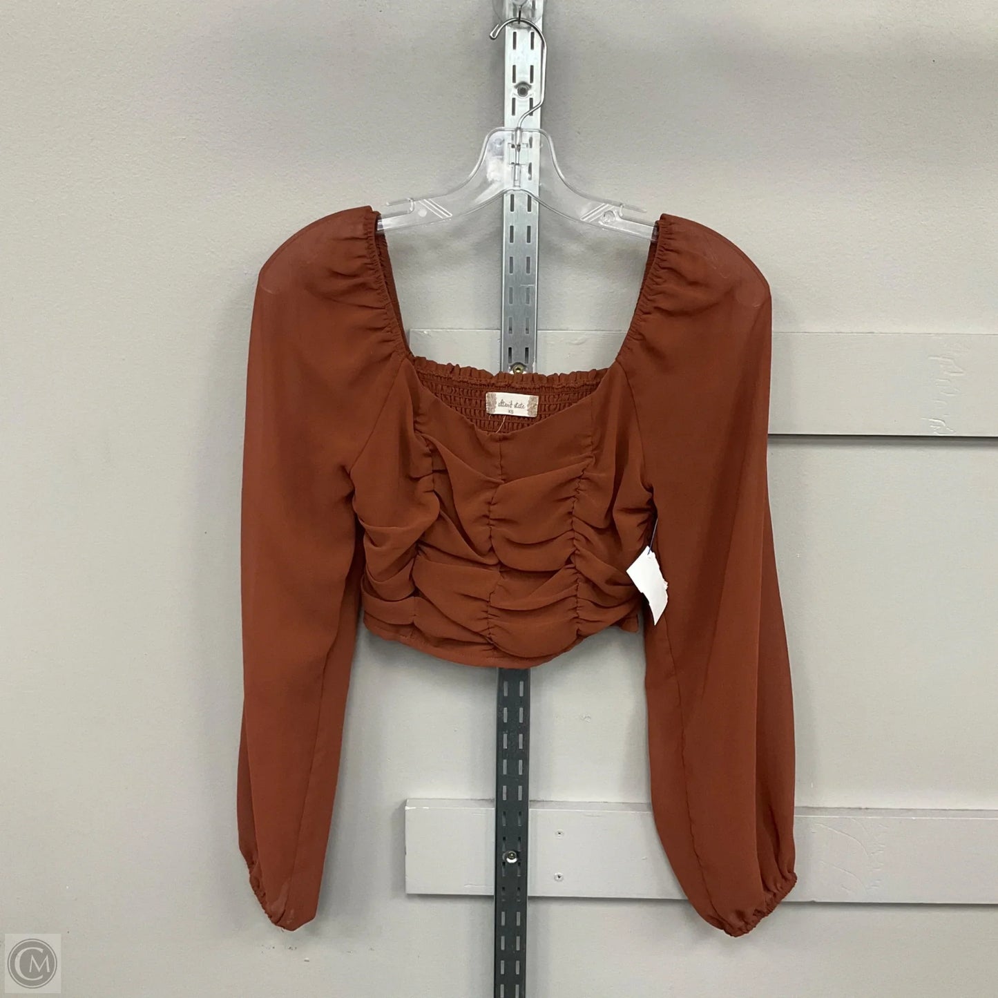 Top Long Sleeve By Altard State In Brown, Size: Xs