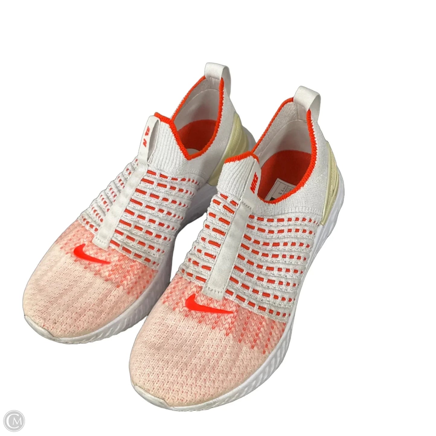 Shoes Athletic By Nike In Orange & White, Size: 7.5