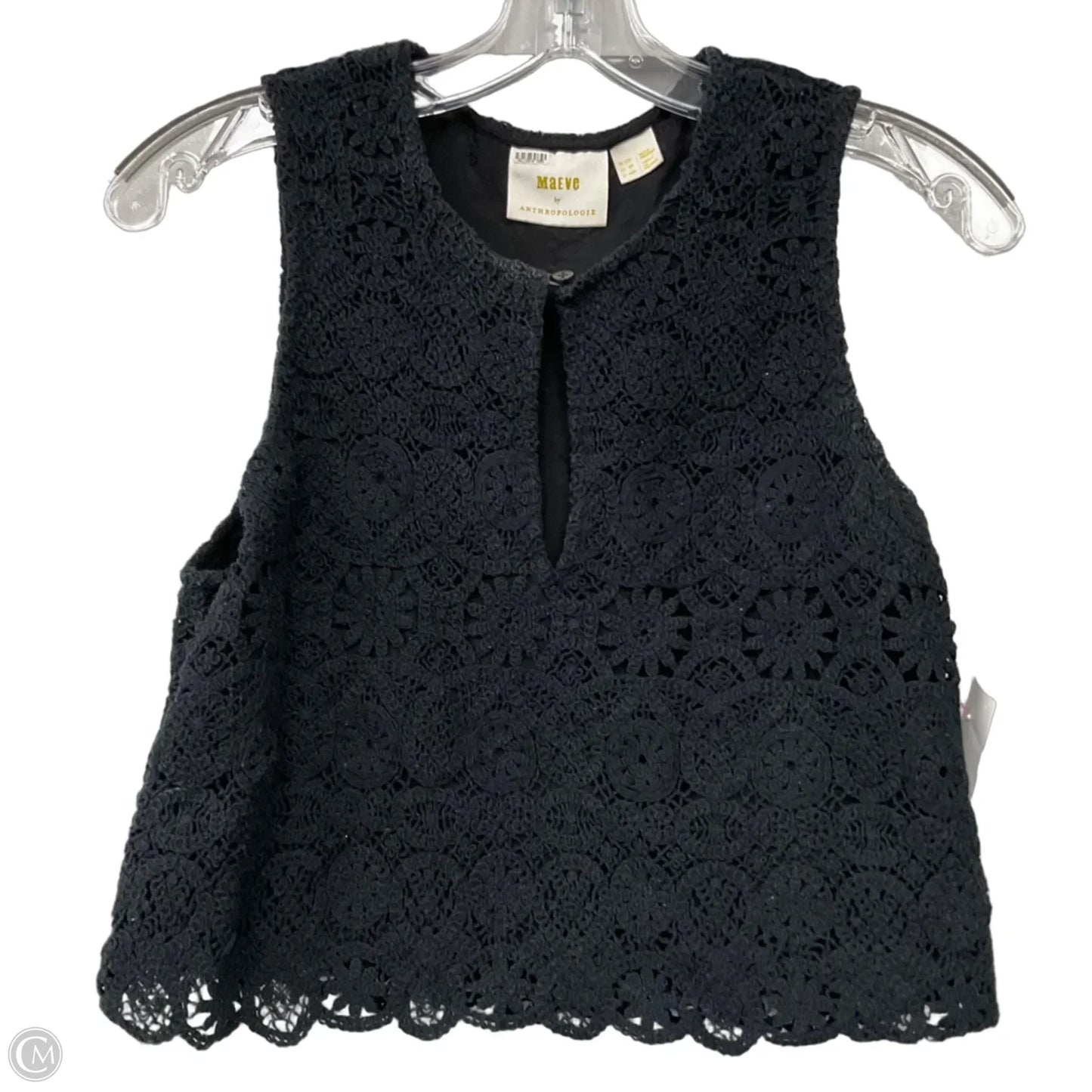 Top Sleeveless By Maeve In Black, Size: 8p