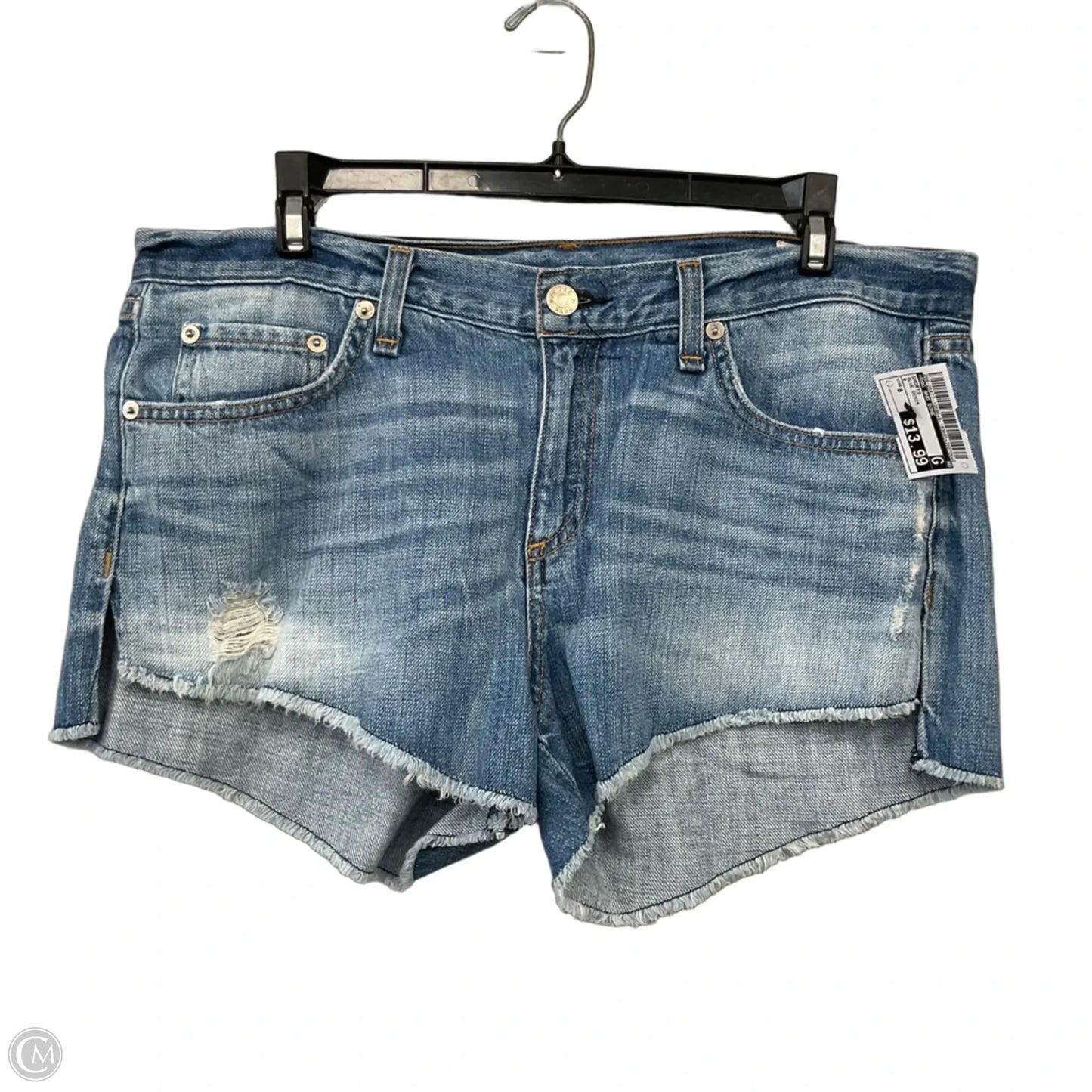 Shorts By Rag And Bone In Blue Denim, Size: 8