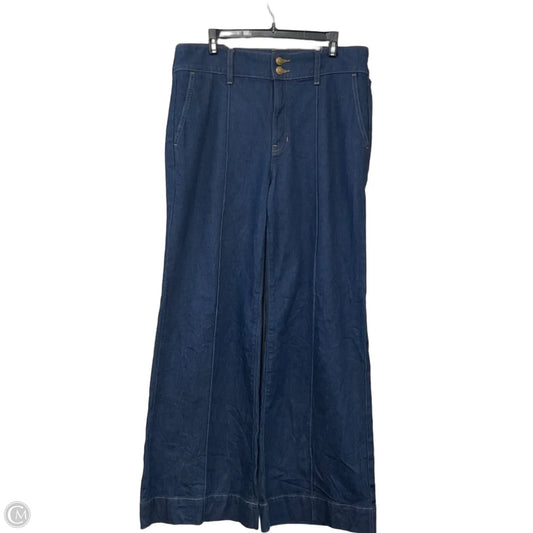 Jeans Wide Leg By J. Crew In Blue Denim, Size: 10
