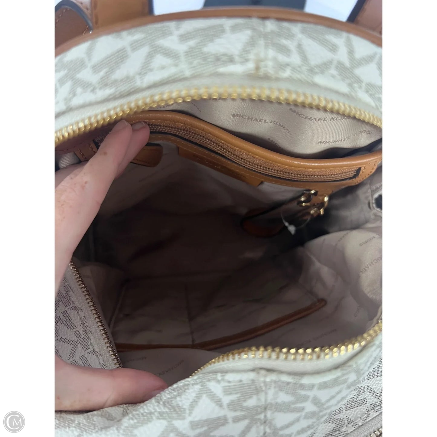 Backpack Designer By Michael Kors, Size: Large
