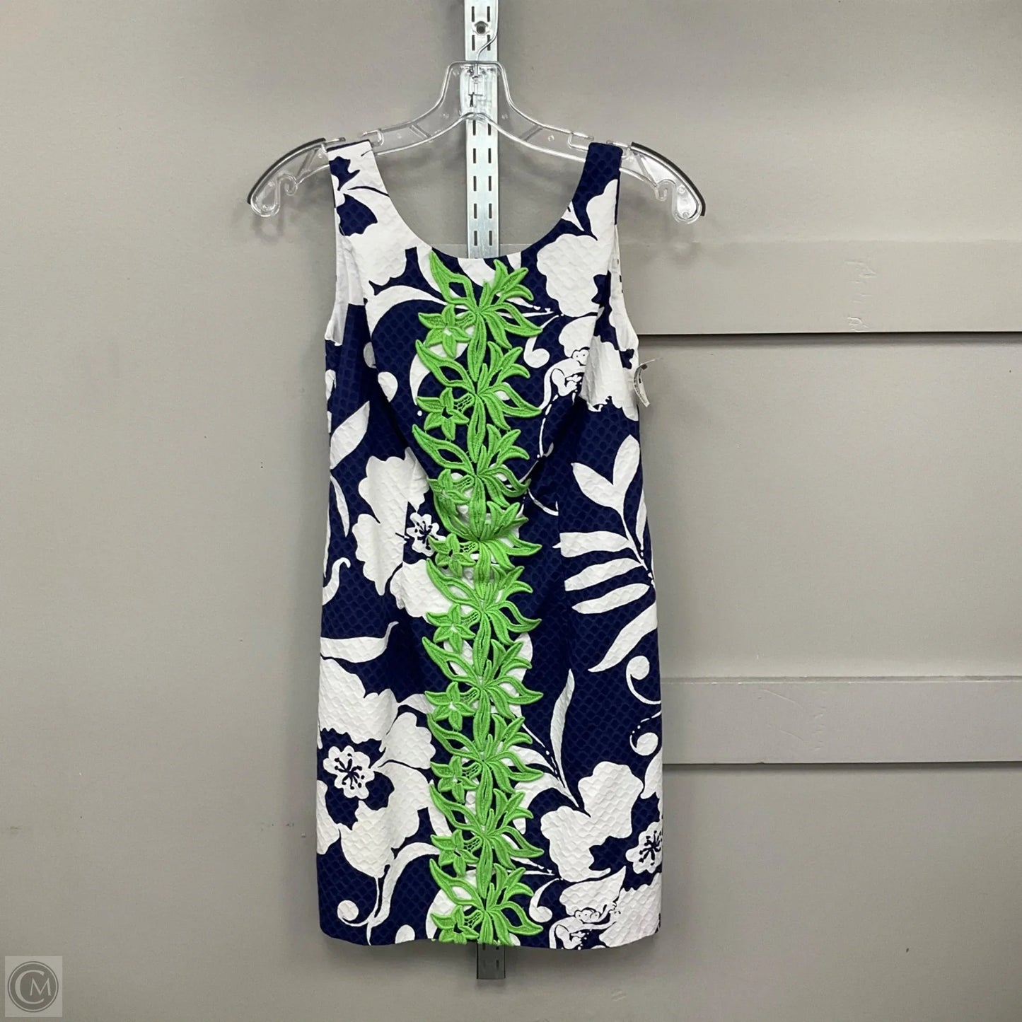 Dress Designer By Lilly Pulitzer In Blue & Green, Size: 0