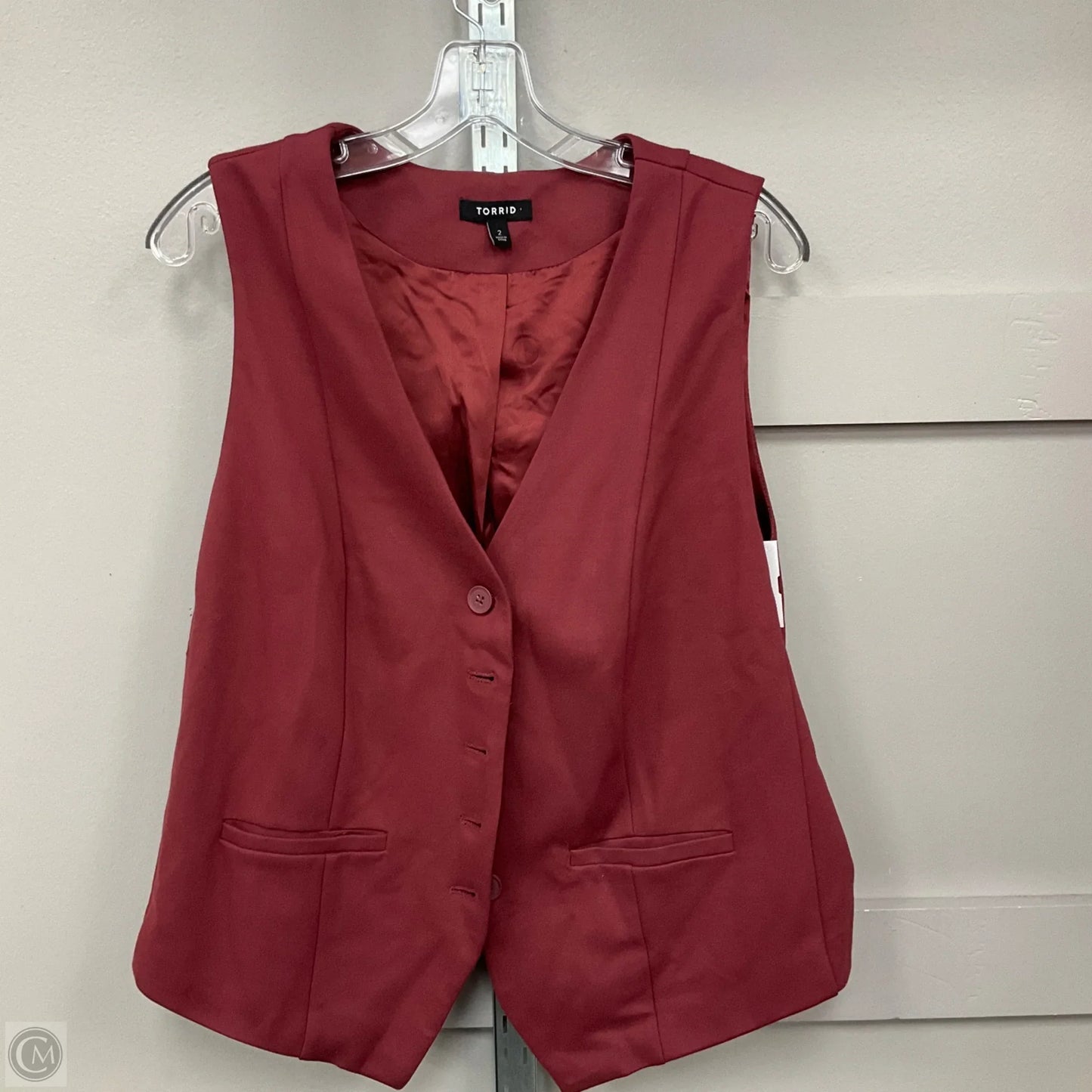 Vest Other By Torrid In Red, Size: 2X