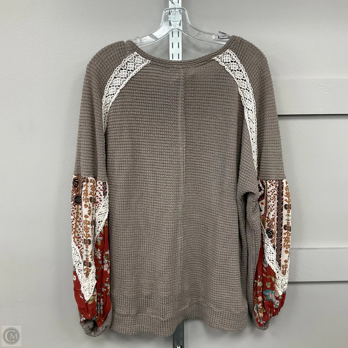 Top Long Sleeve By Entro In Brown, Size: Xl