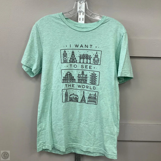 Top Short Sleeve Basic By Cme In Green, Size: S