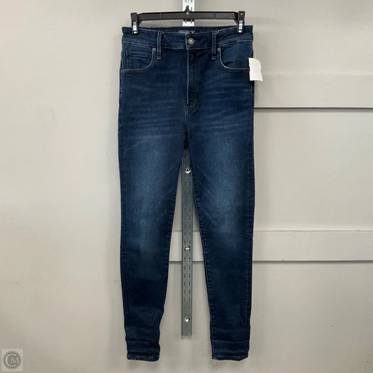 Jeans Skinny By Abercrombie And Fitch In Blue Denim, Size: 2