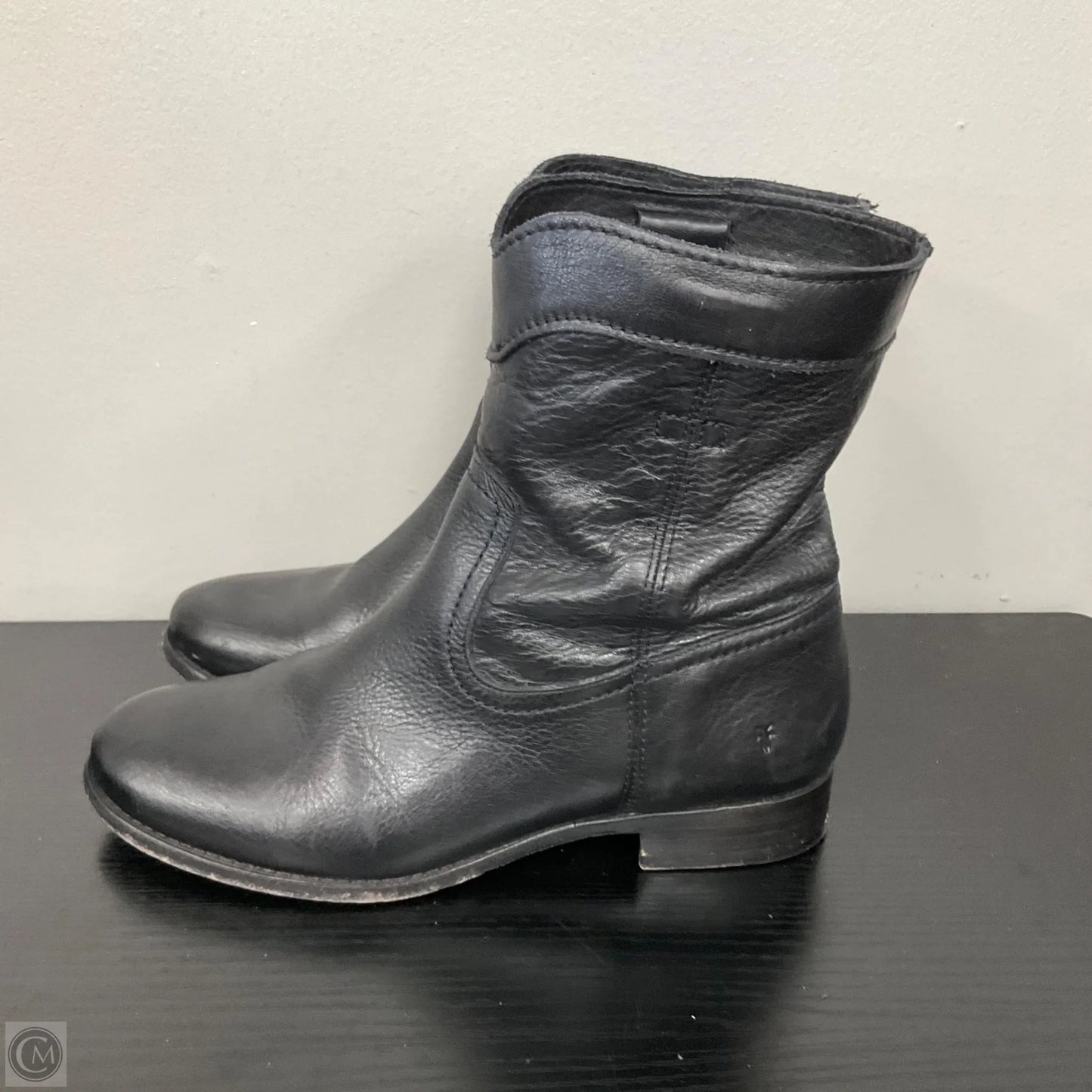 Boots Designer By Frye In Black, Size: 8