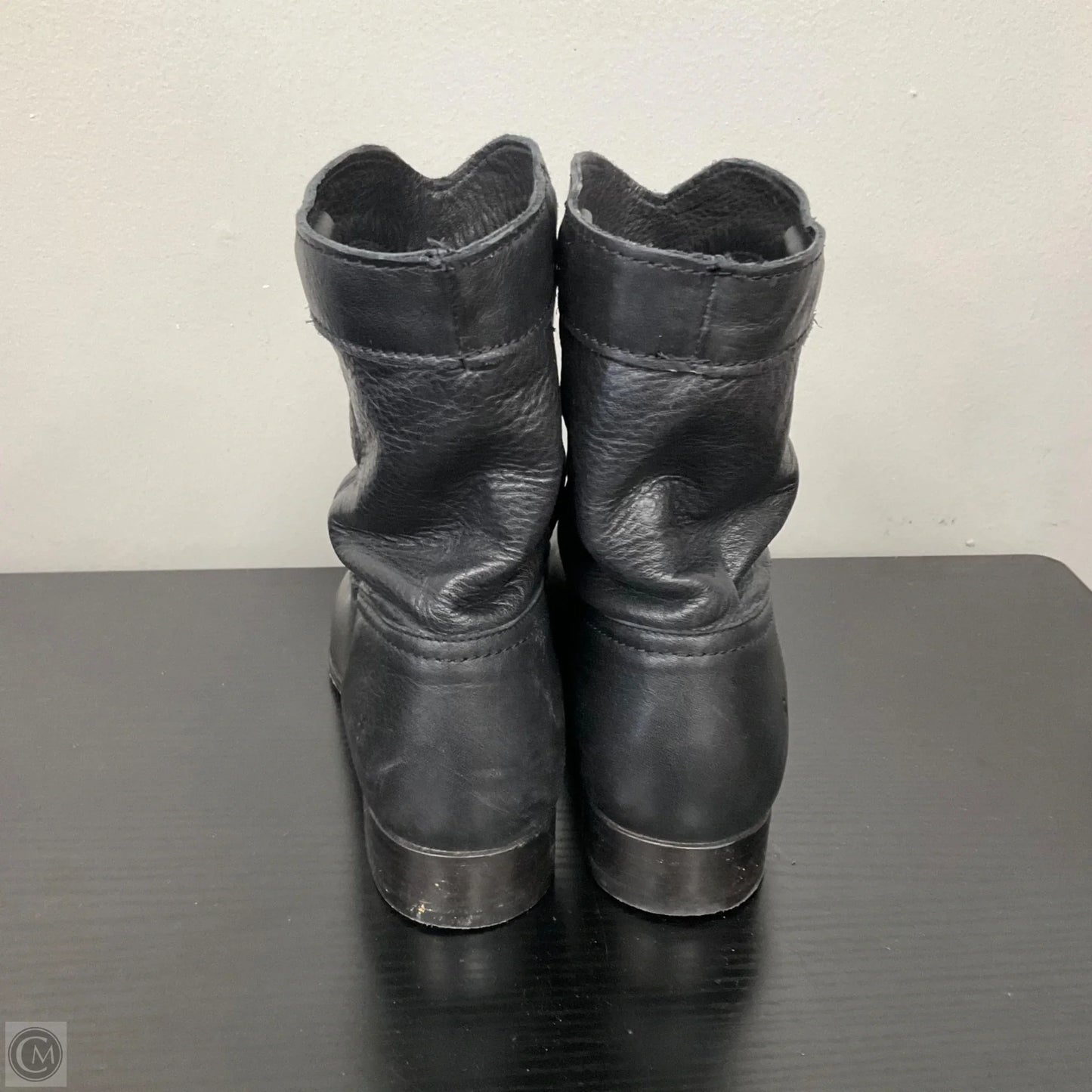 Boots Designer By Frye In Black, Size: 8