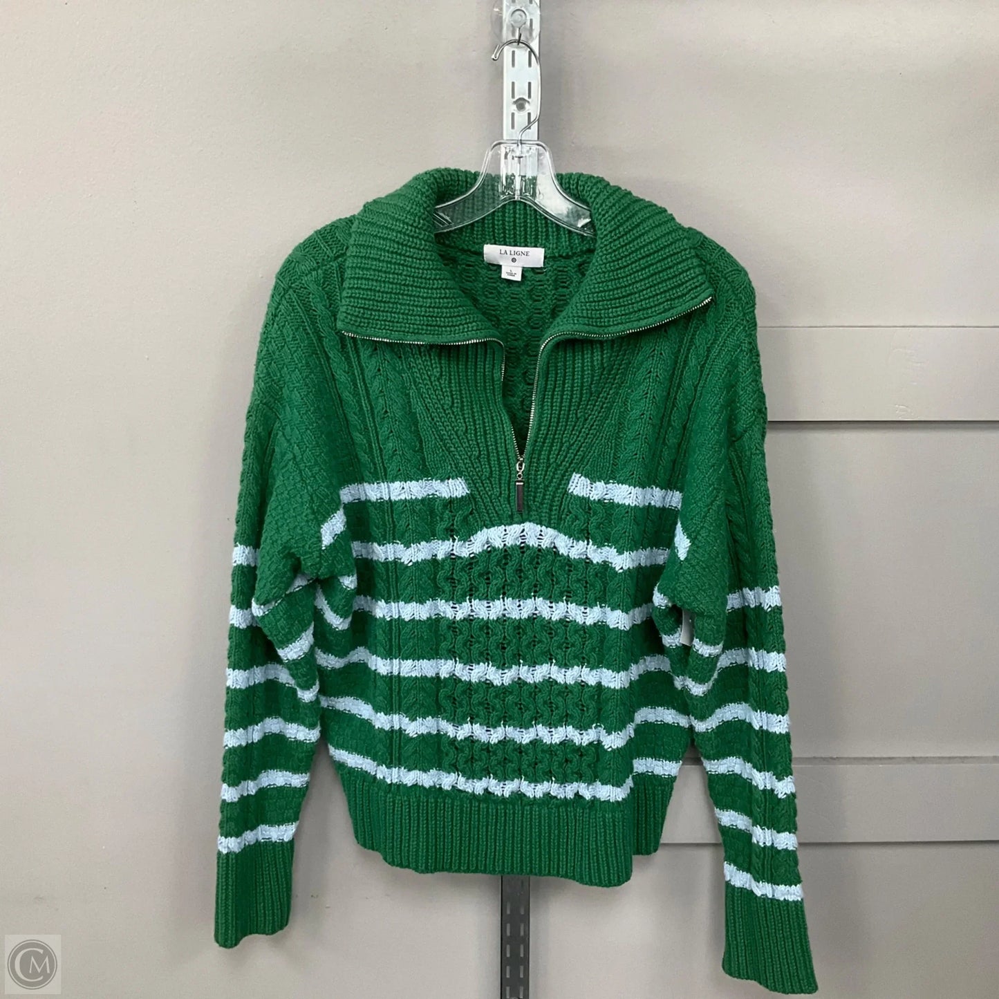 Sweater By Clothes Mentor In Blue & Green, Size: L