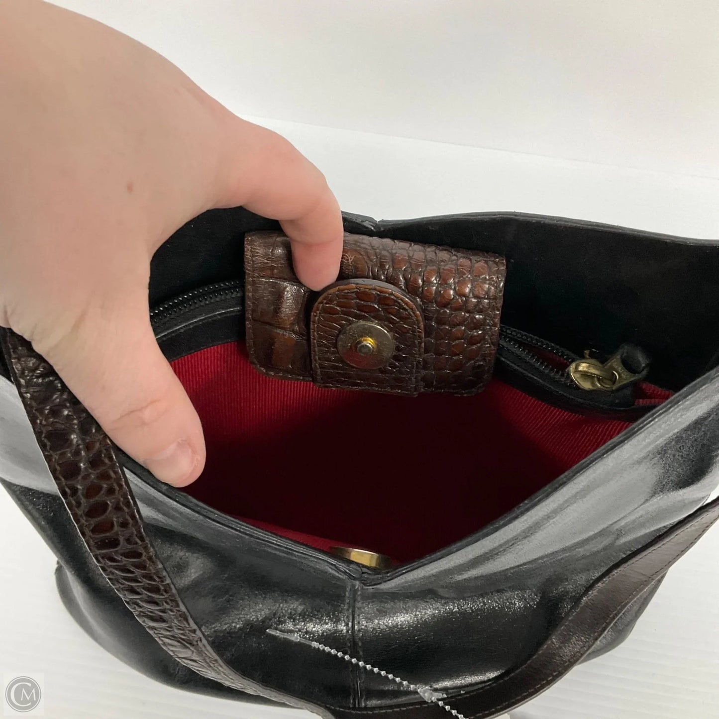 Handbag Designer By Brahmin, Size: Small