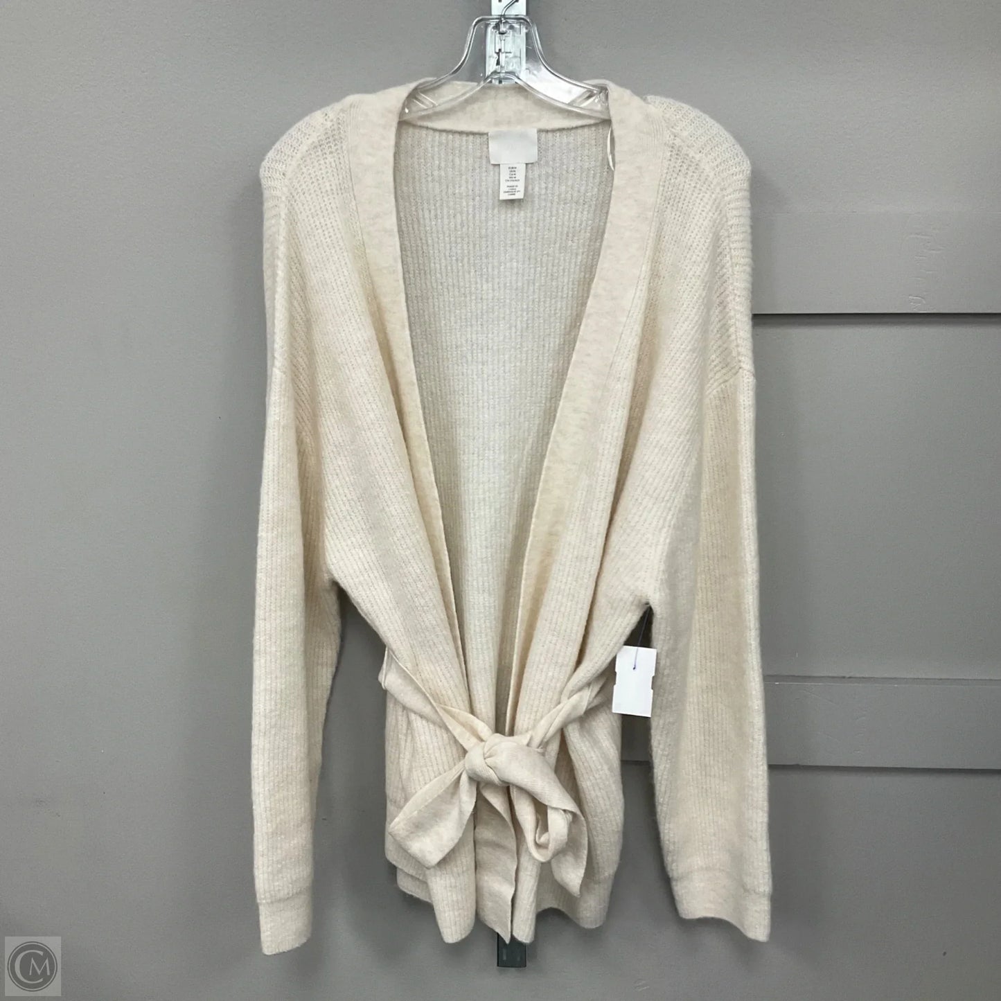 Cardigan By H&m In Cream, Size: M