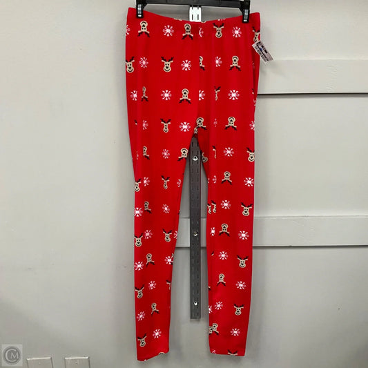 Pajama Pants In Red, Size: S