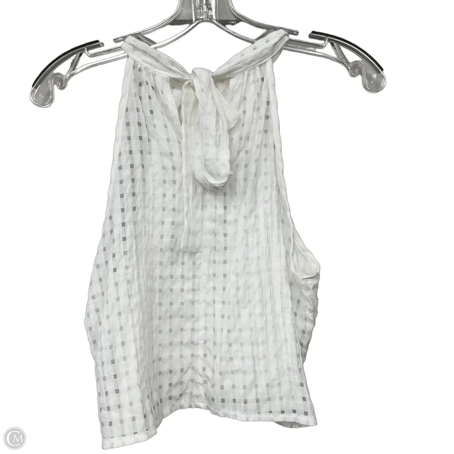 Top Sleeveless By Shein In White, Size: M