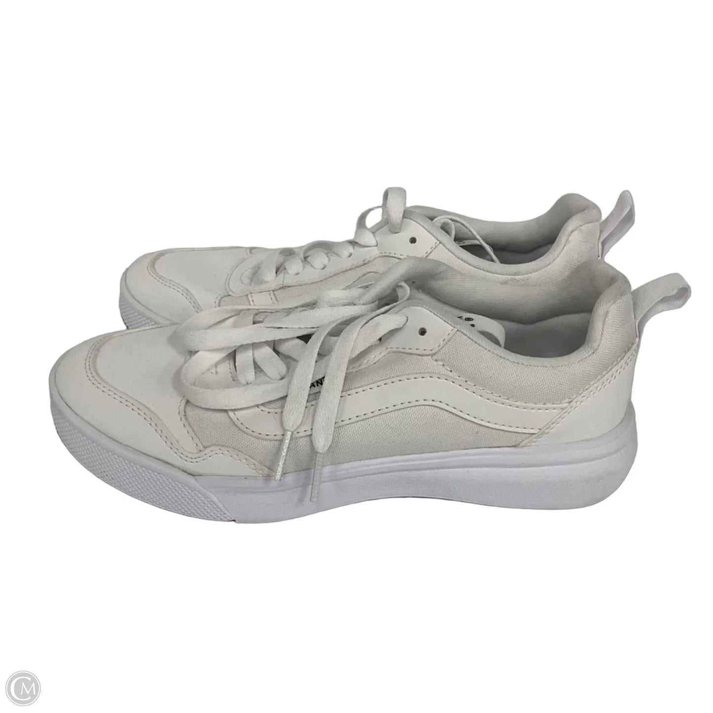 Shoes Athletic By Vans In White, Size: 8