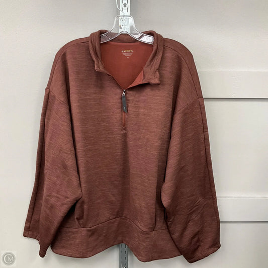 Sweatshirt Collar By Athleta In Brown, Size: 3x
