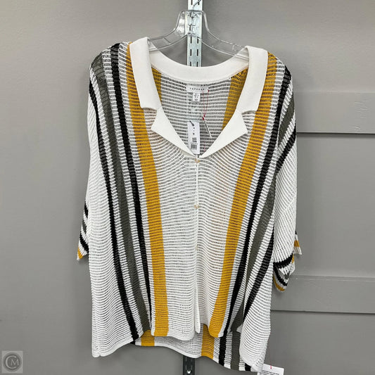 Top Short Sleeve By Top Shop In Multi-colored, Size: 12