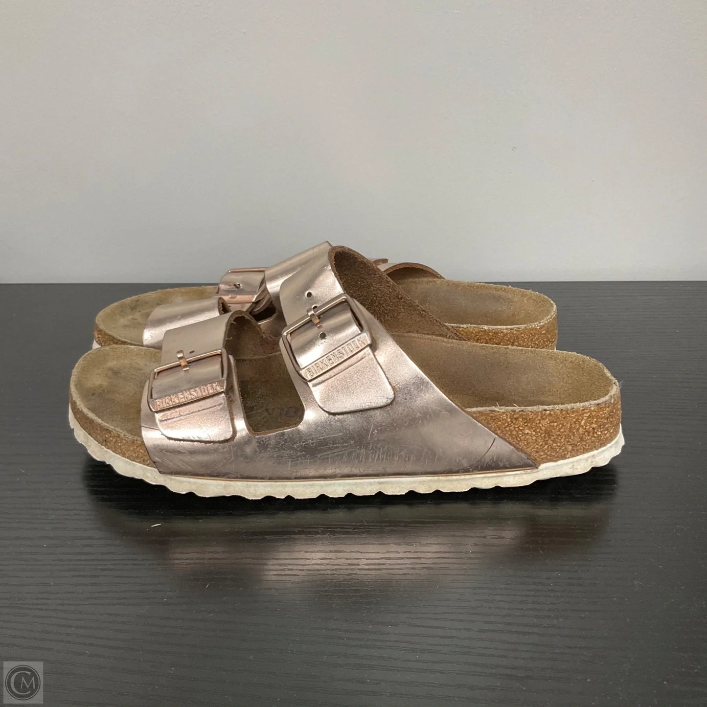 Sandals Flats By Birkenstock In Rose Gold, Size: 8.5