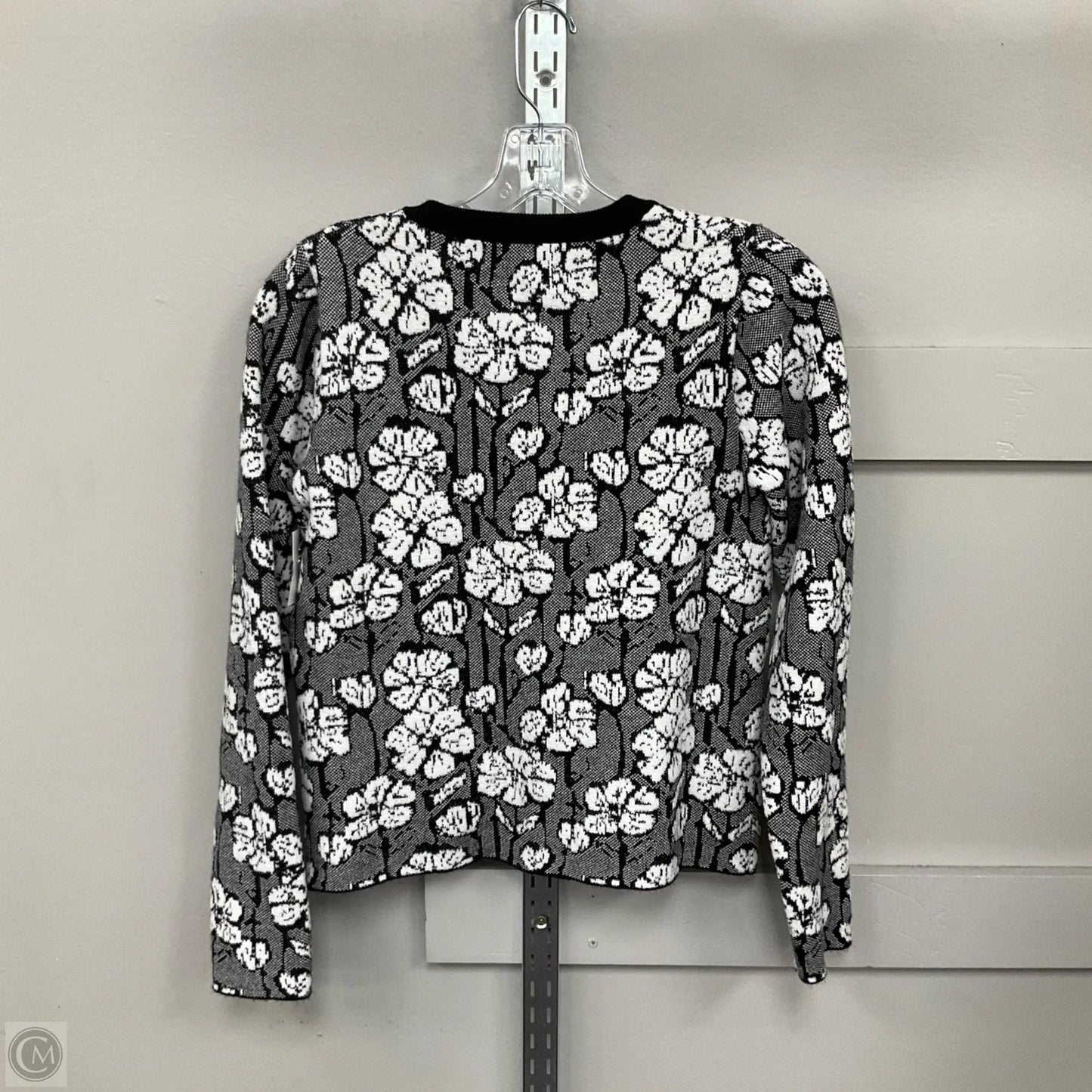 Cardigan By Cynthia Rowley In Black & White, Size: Xs