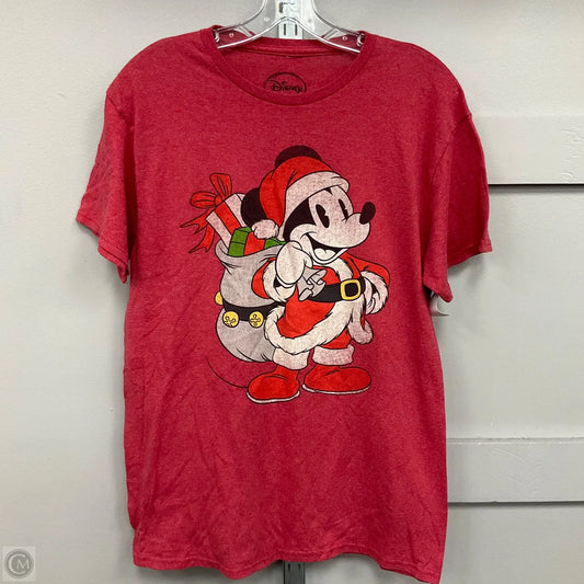 Top Short Sleeve Basic By Disney Store In Red, Size: M