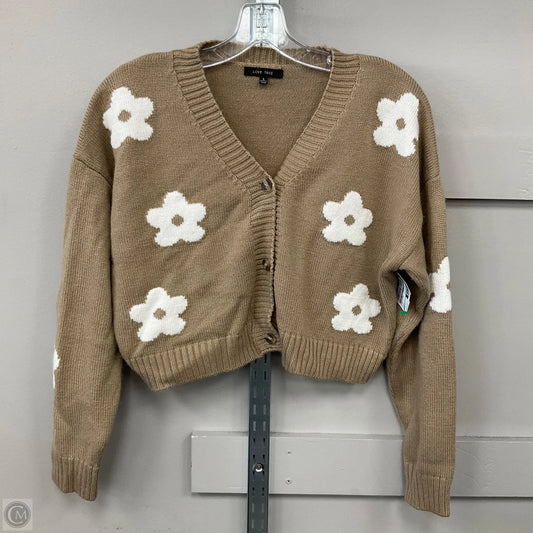 Cardigan By Love Tree In Tan, Size: S